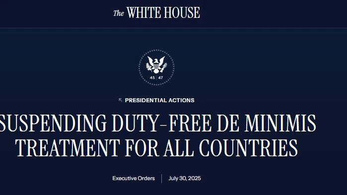 家人们，美国又搞大动作了！美国永久结束小额进口包裹免税待遇，这一举措堪称贸易政策上的“重磅炸弹” 。